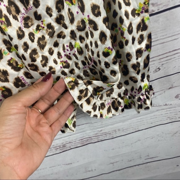 VICTORIA'S Secret animal print open back slip on camisole Sz S - Picture 7 of 9